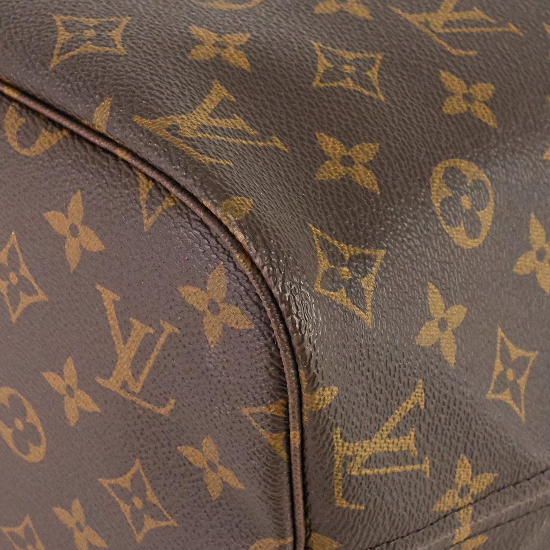 neverfull mm monogram canvas tote bag