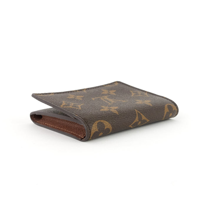 business card monogram canvas holder