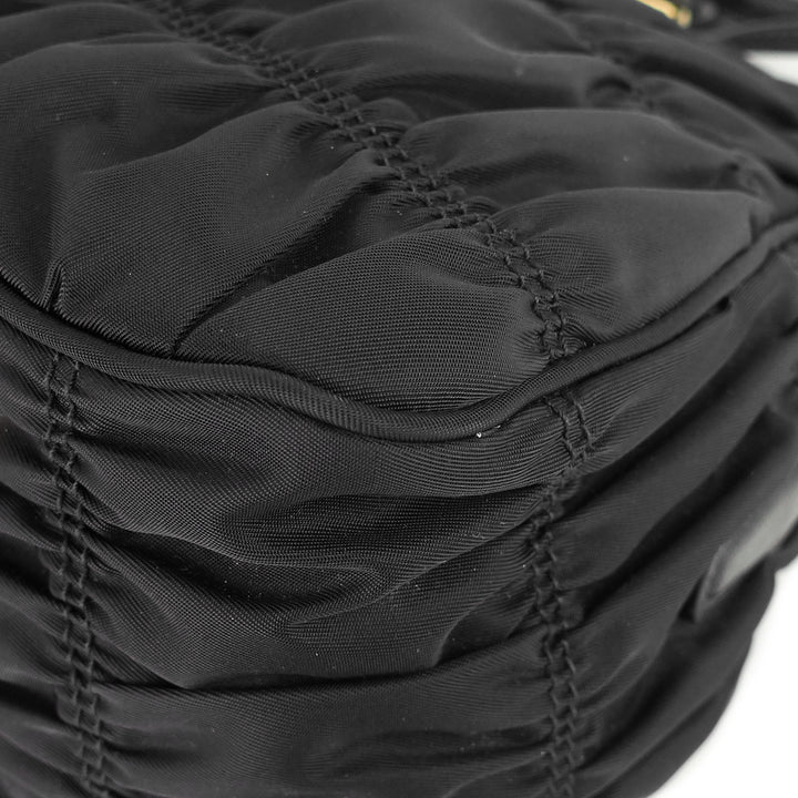 gaufre tessuto nylon medium shopping tote bag