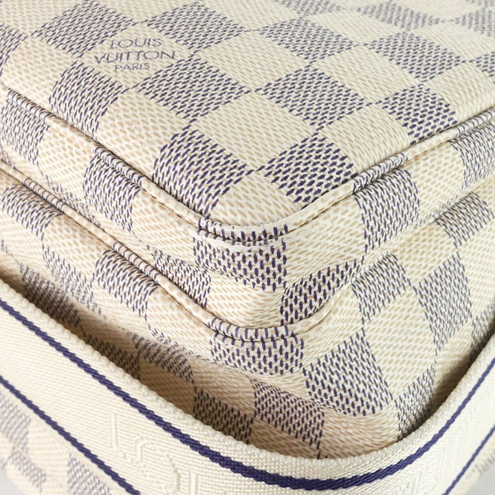naviglio damier azur canvas messenger bag