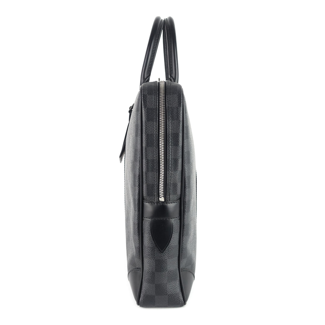 porte-documents voyage gm damier graphite canvas briefcase bag