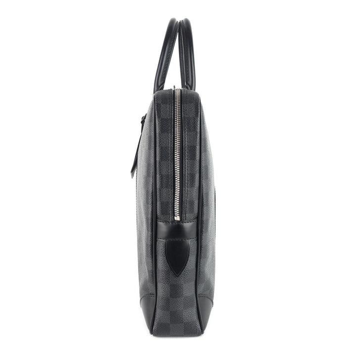 porte-documents voyage gm damier graphite canvas briefcase bag
