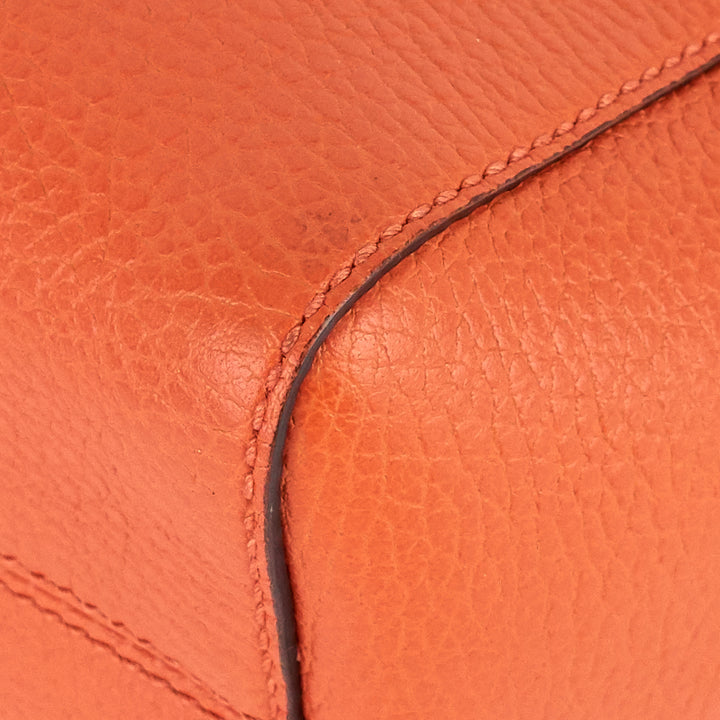 swing small textured calfskin tote bag