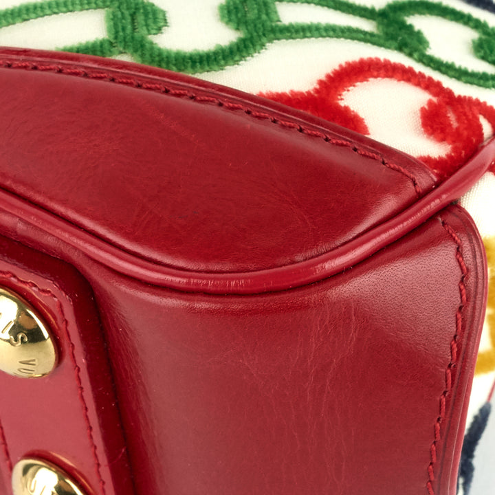 linda mini monogram charms velvet chains bag