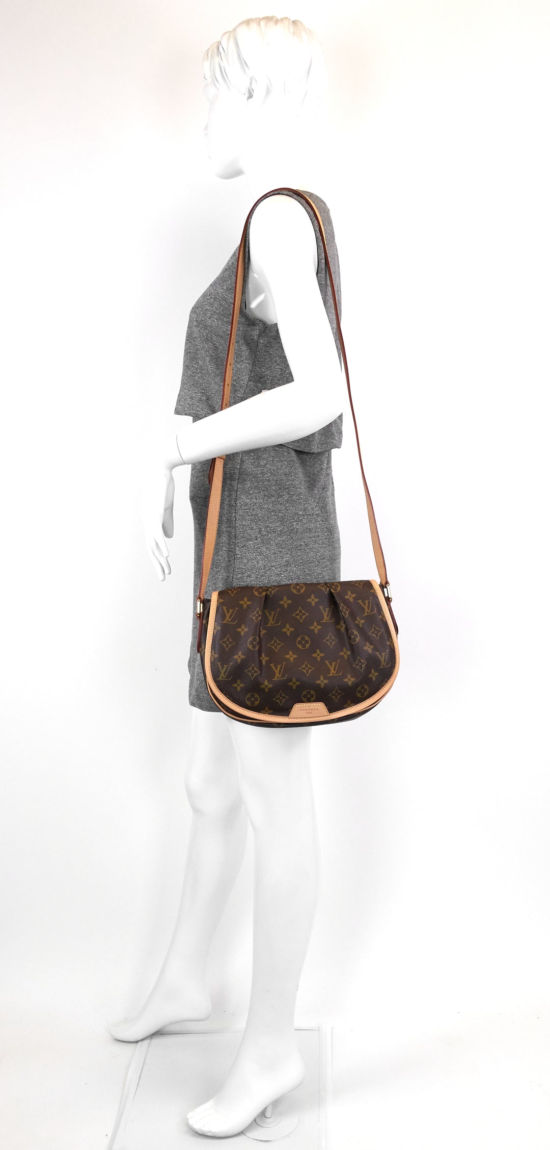 menilmontant pm monogram canvas bag