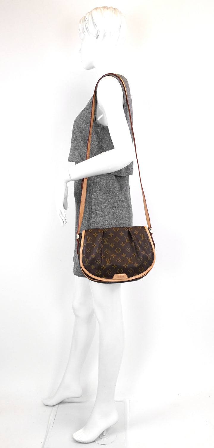 menilmontant pm monogram canvas bag