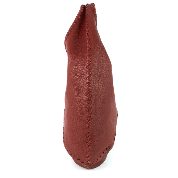 intrecciato mallow cervo hobo bag