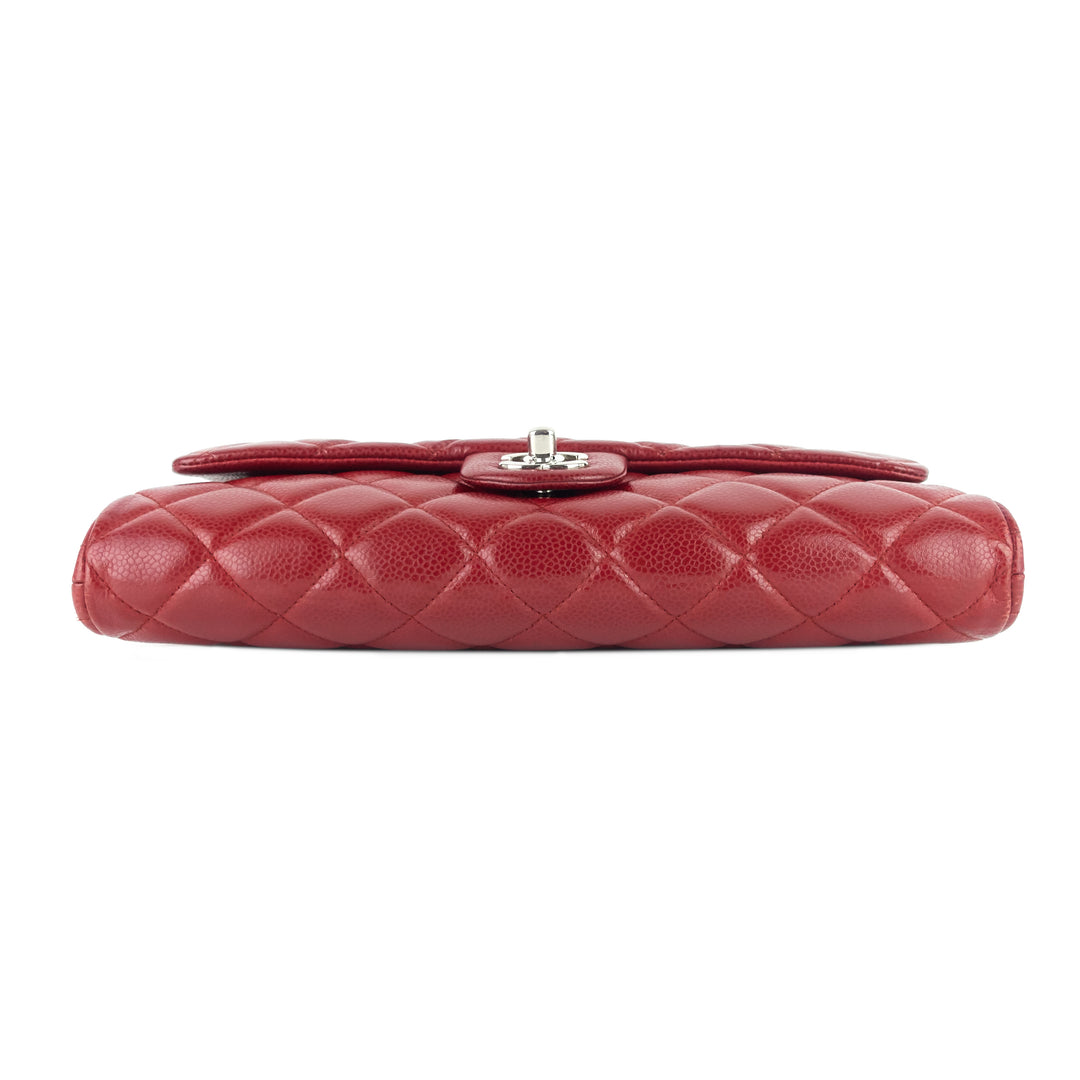 quilted caviar new clutch with chain bag