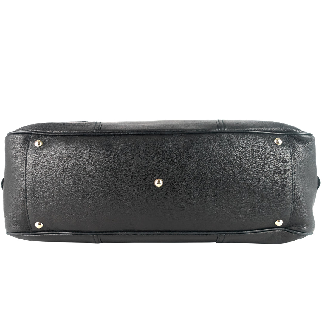 princy boston large leather bag