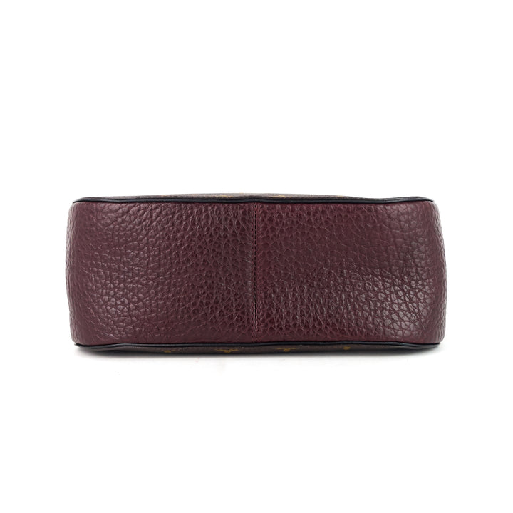 exotique majestueux bordeaux shoulder bag