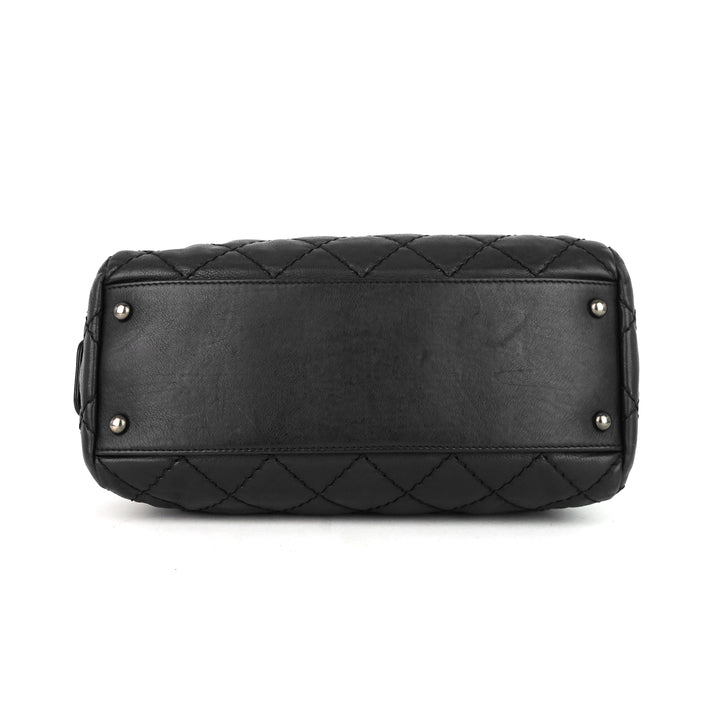 stitch it small calfskin shoulder bag