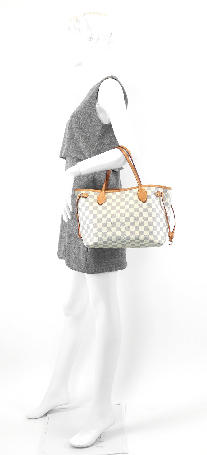 neverfull pm damier azur canvas bag