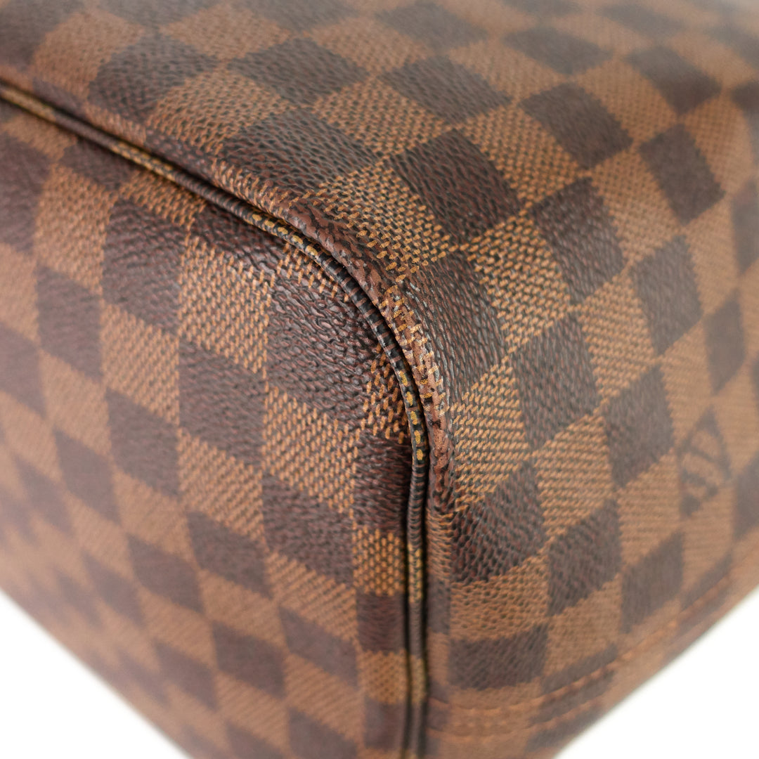 neverfull gm damier ebene canvas tote bag
