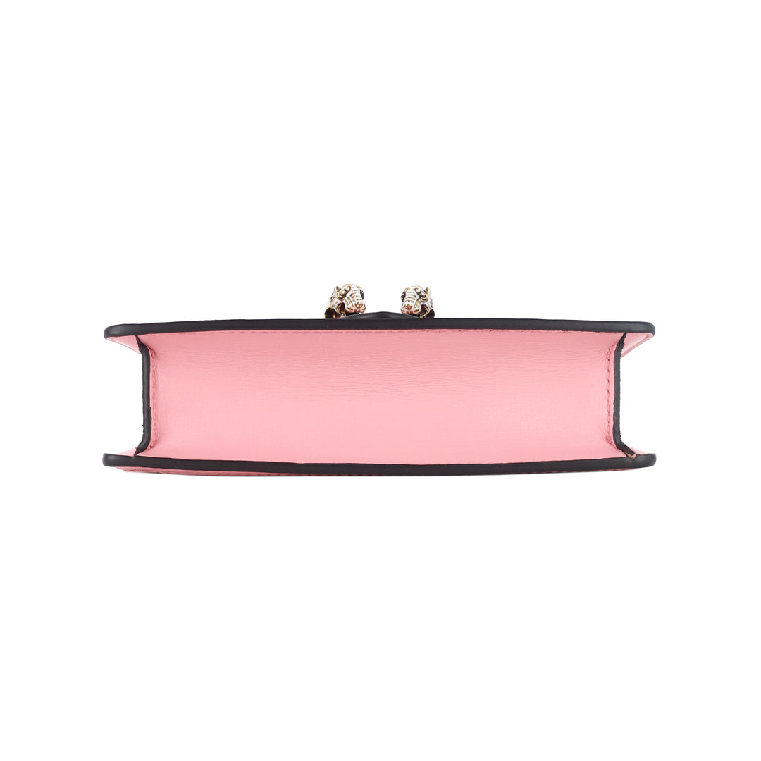 dionysus super mini two-tone leather bag
