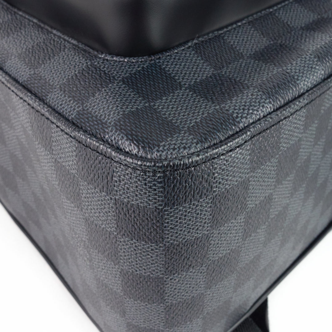 josh world map damier graphite canvas backpack