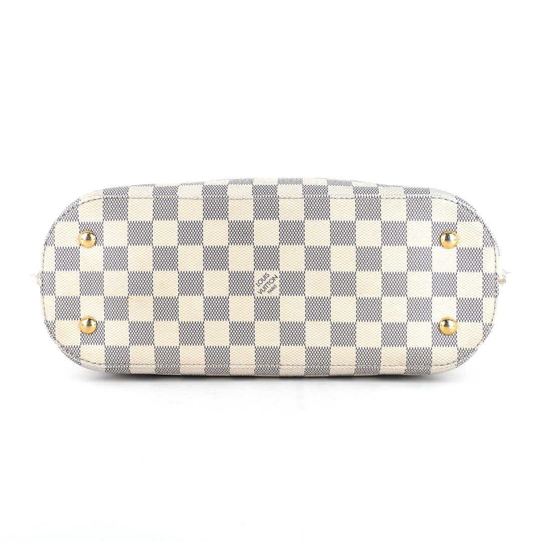 girolata damier azur canvas tote bag