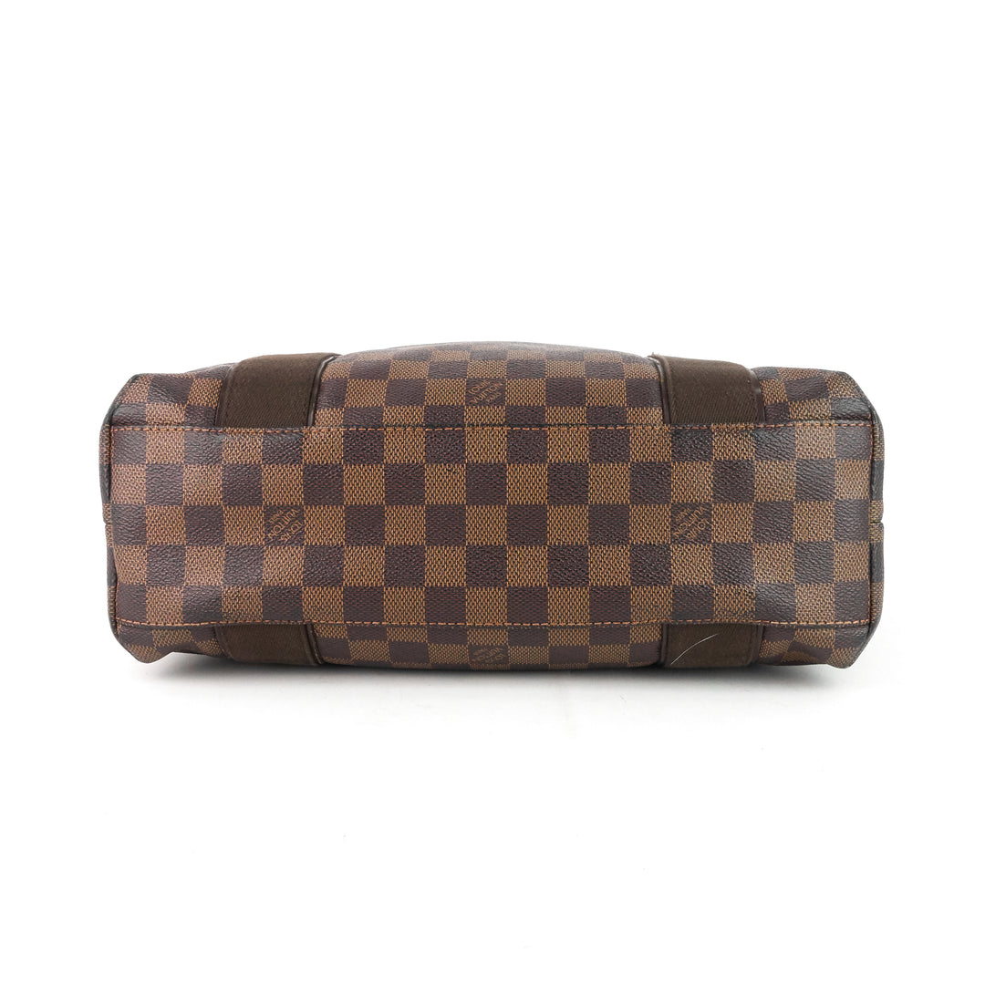 cabas beaubourg damier ebene canvas tote bag