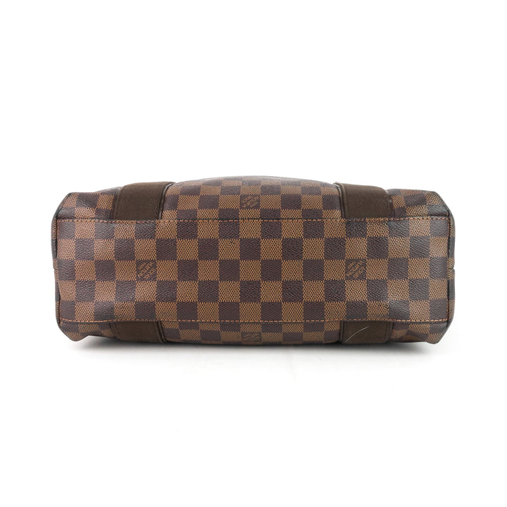 cabas beaubourg damier ebene canvas tote bag