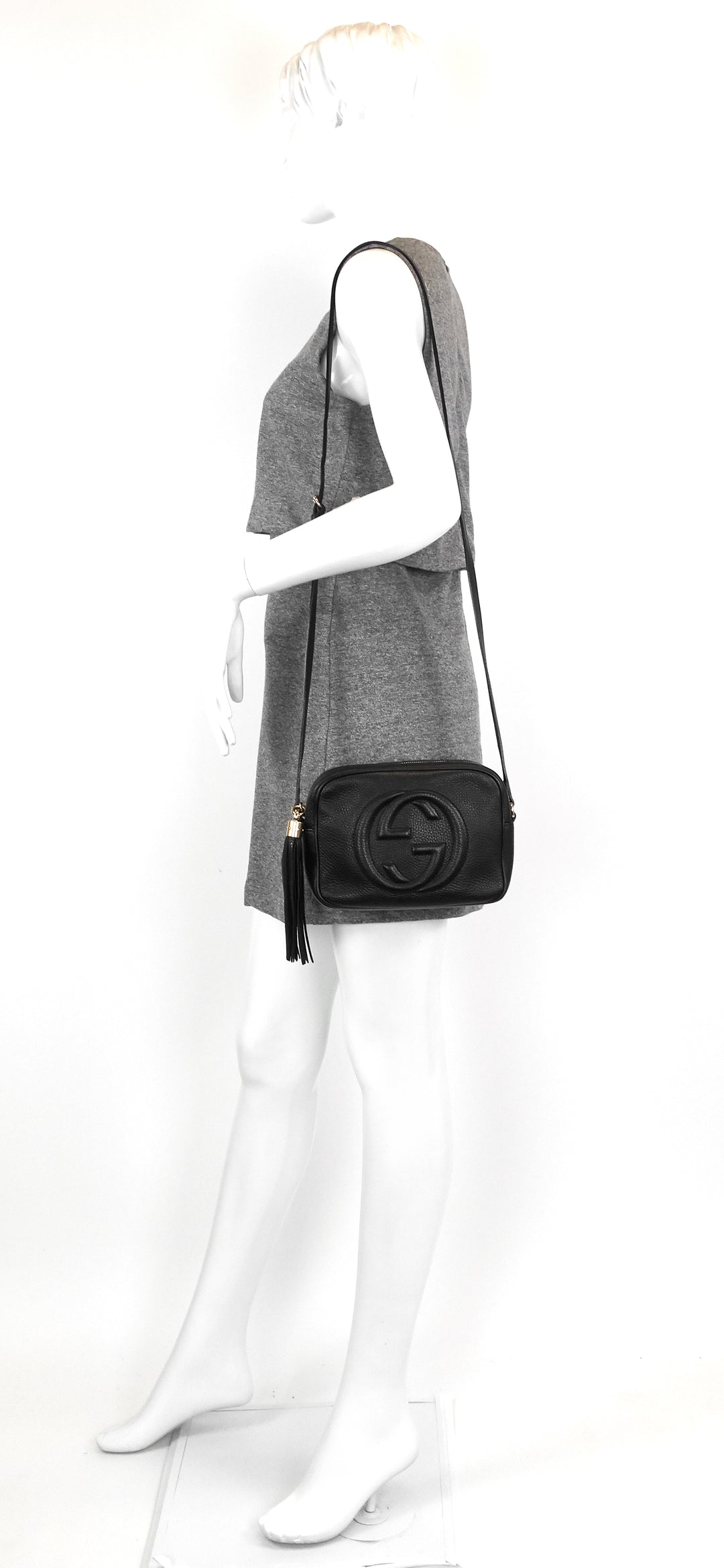 soho disco pebbled leather crossbody bag