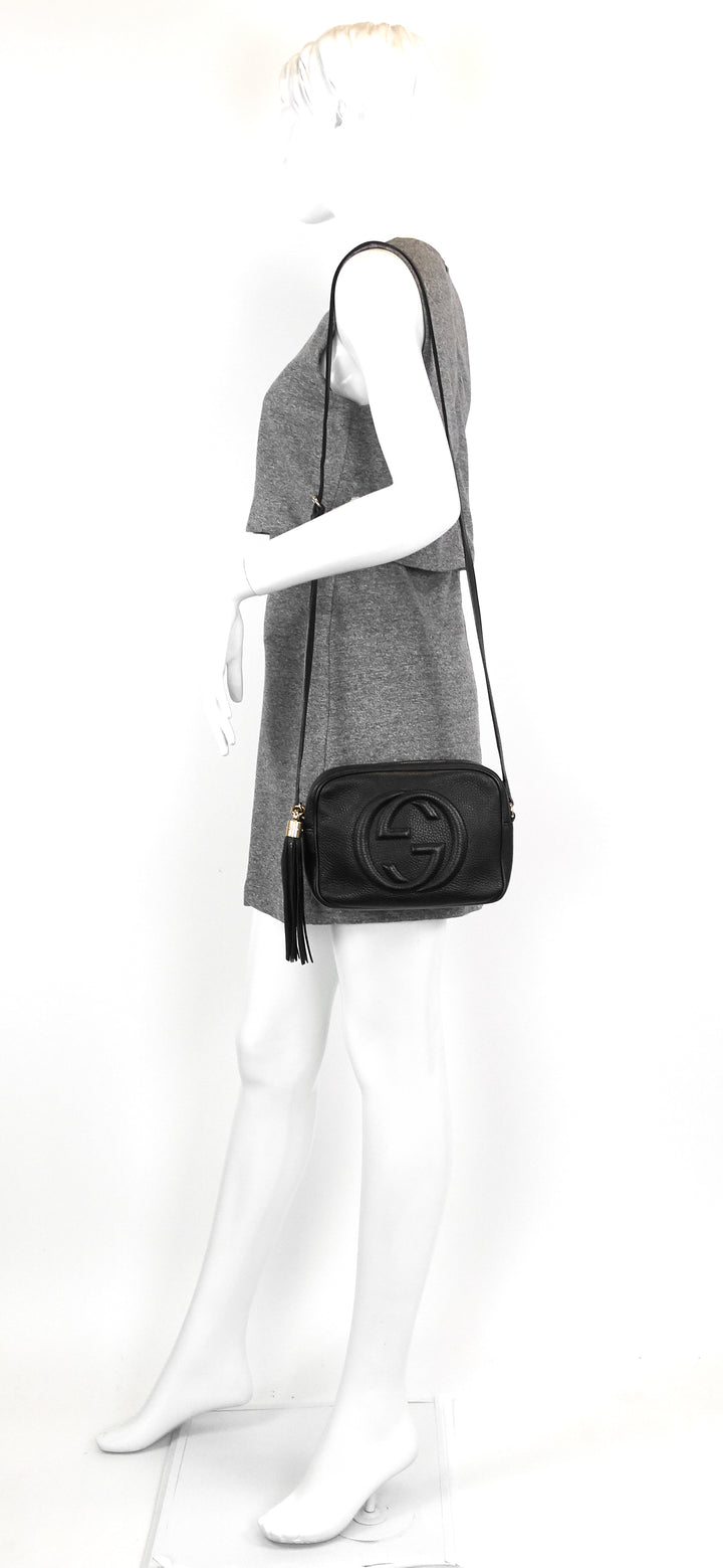 soho disco pebbled leather crossbody bag