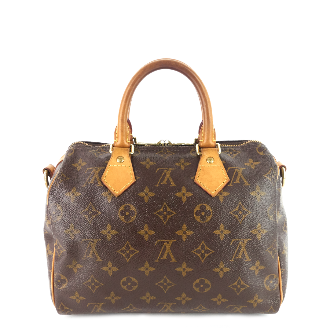 speedy 25 bandoulière monogram canvas bag