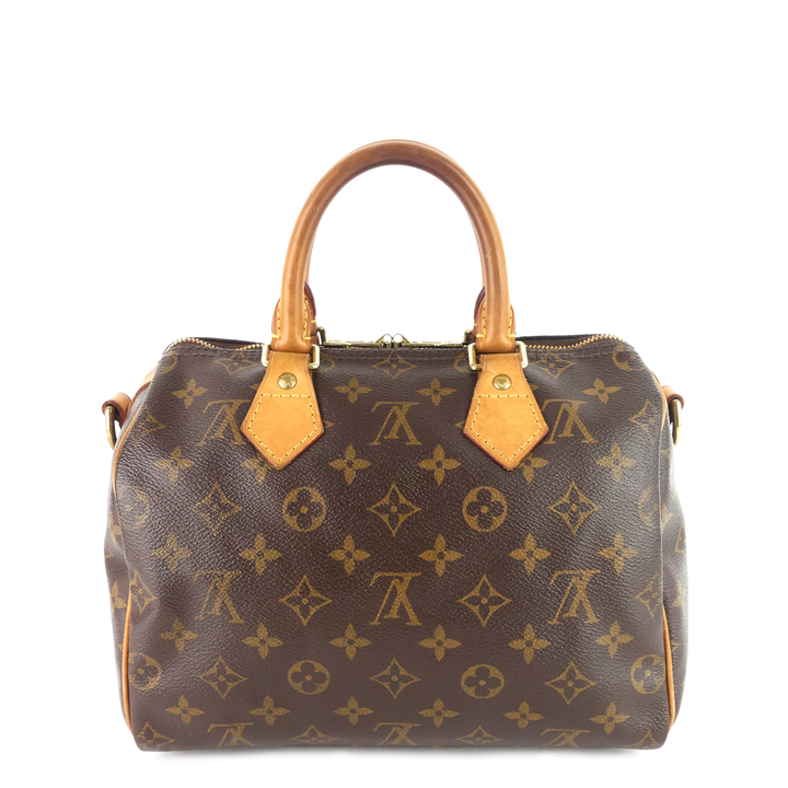 speedy 25 bandoulière monogram canvas bag