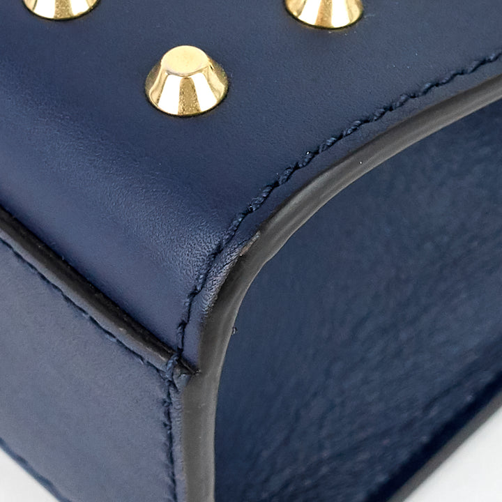 calfskin pearl studded padlock bag