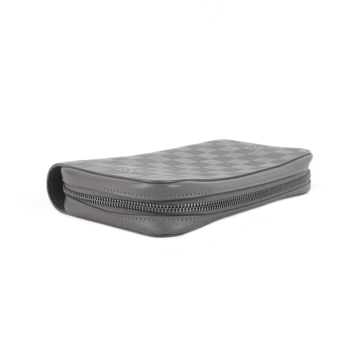 zippy xl damier infini leather organizer wallet