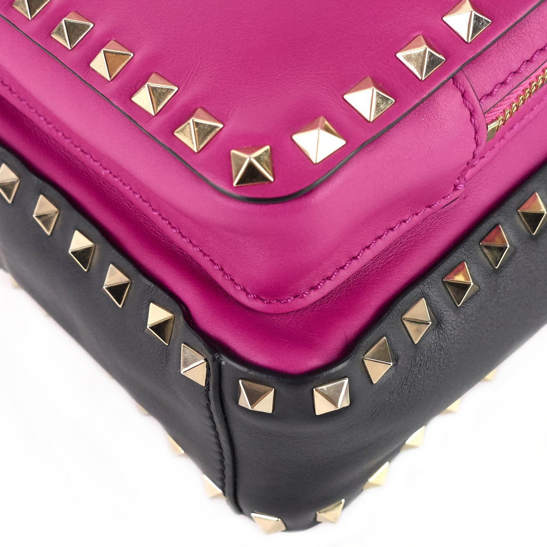 rockstud mini leather backpack bag