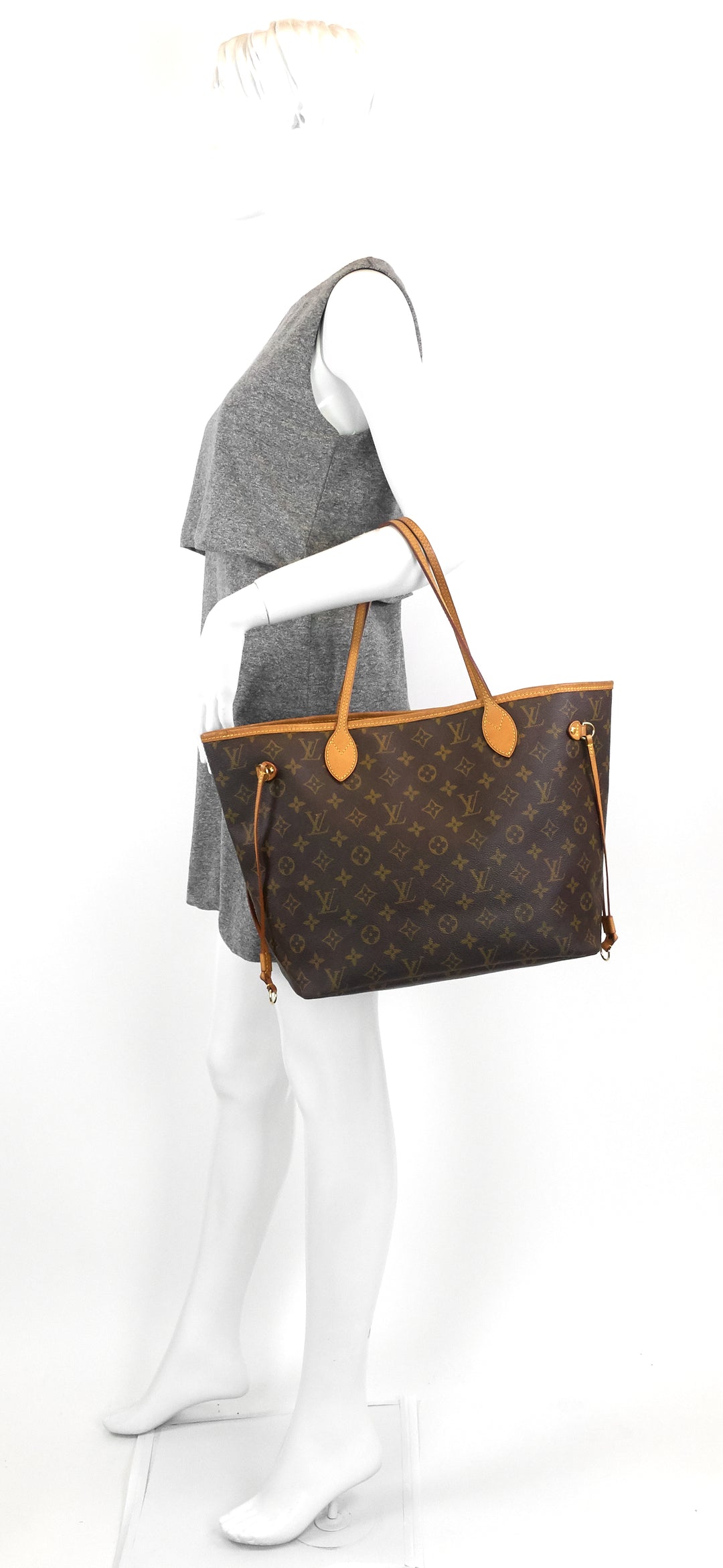 neverfull mm monogram canvas tote bag