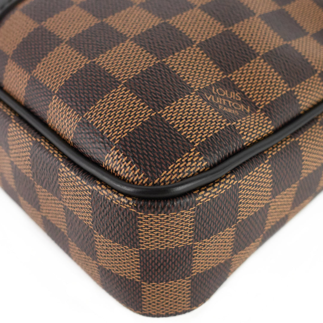 porte-documents voyage pm damier ebene canvas briefcase bag