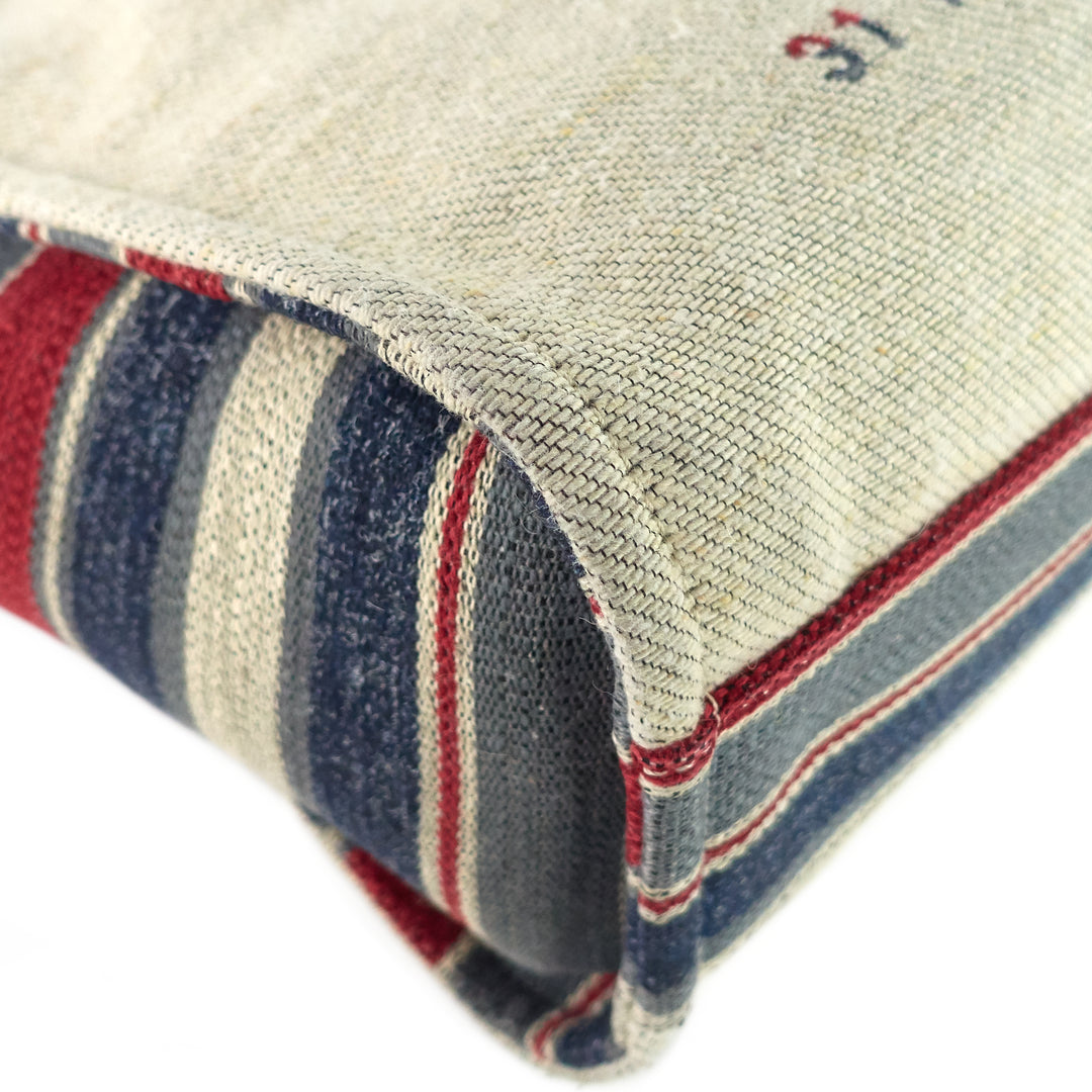 deauville small canvas shopping tote bag