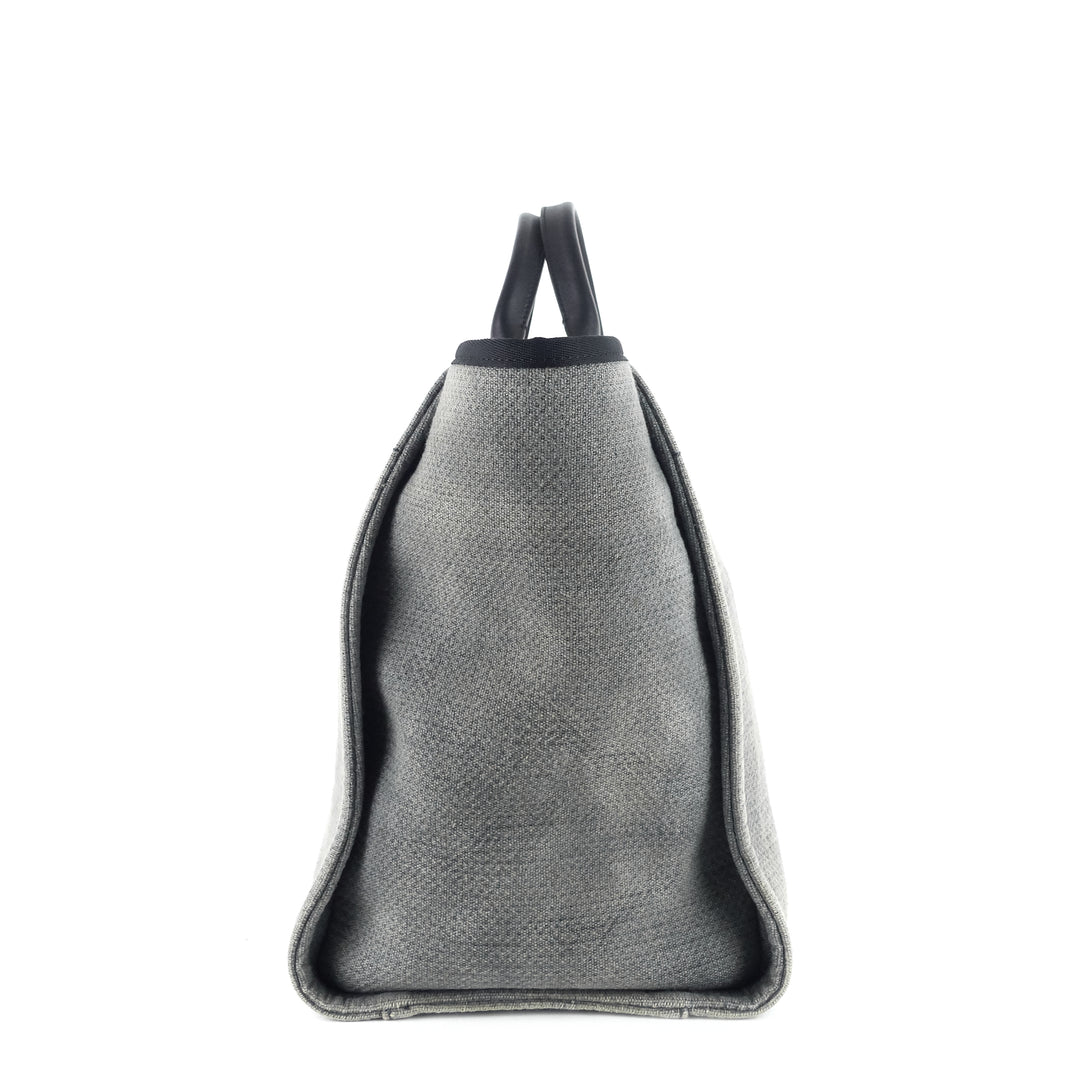 deauville medium canvas shopping tote bag
