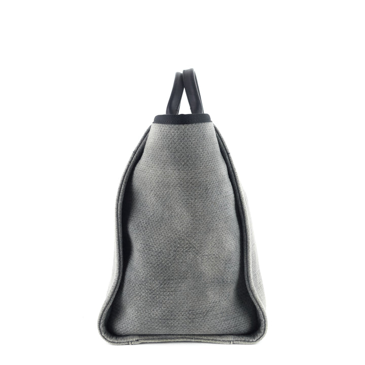 deauville medium canvas shopping tote bag