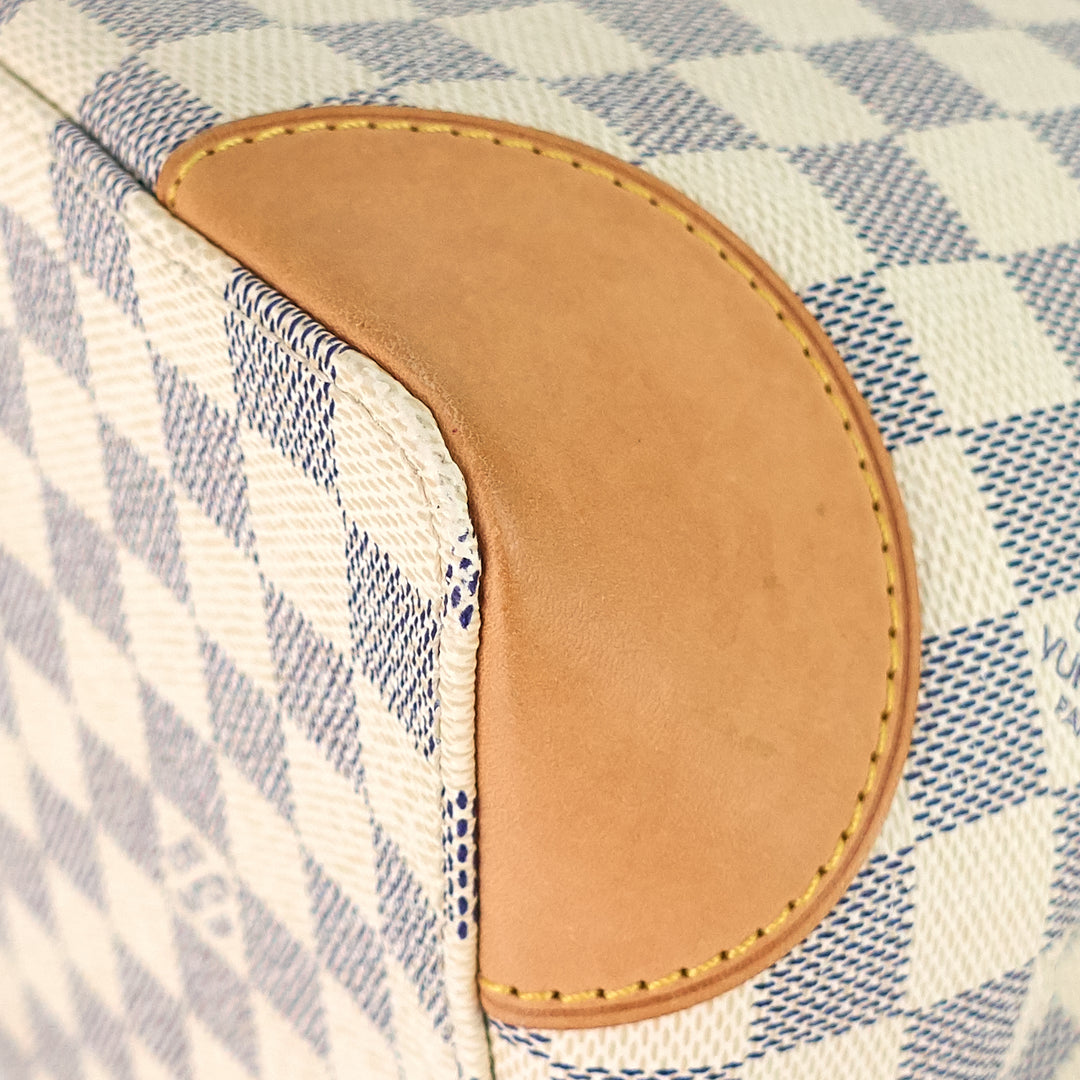 hampstead pm damier azur canvas tote bag