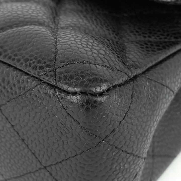 classic double flap medium caviar shoulder bag