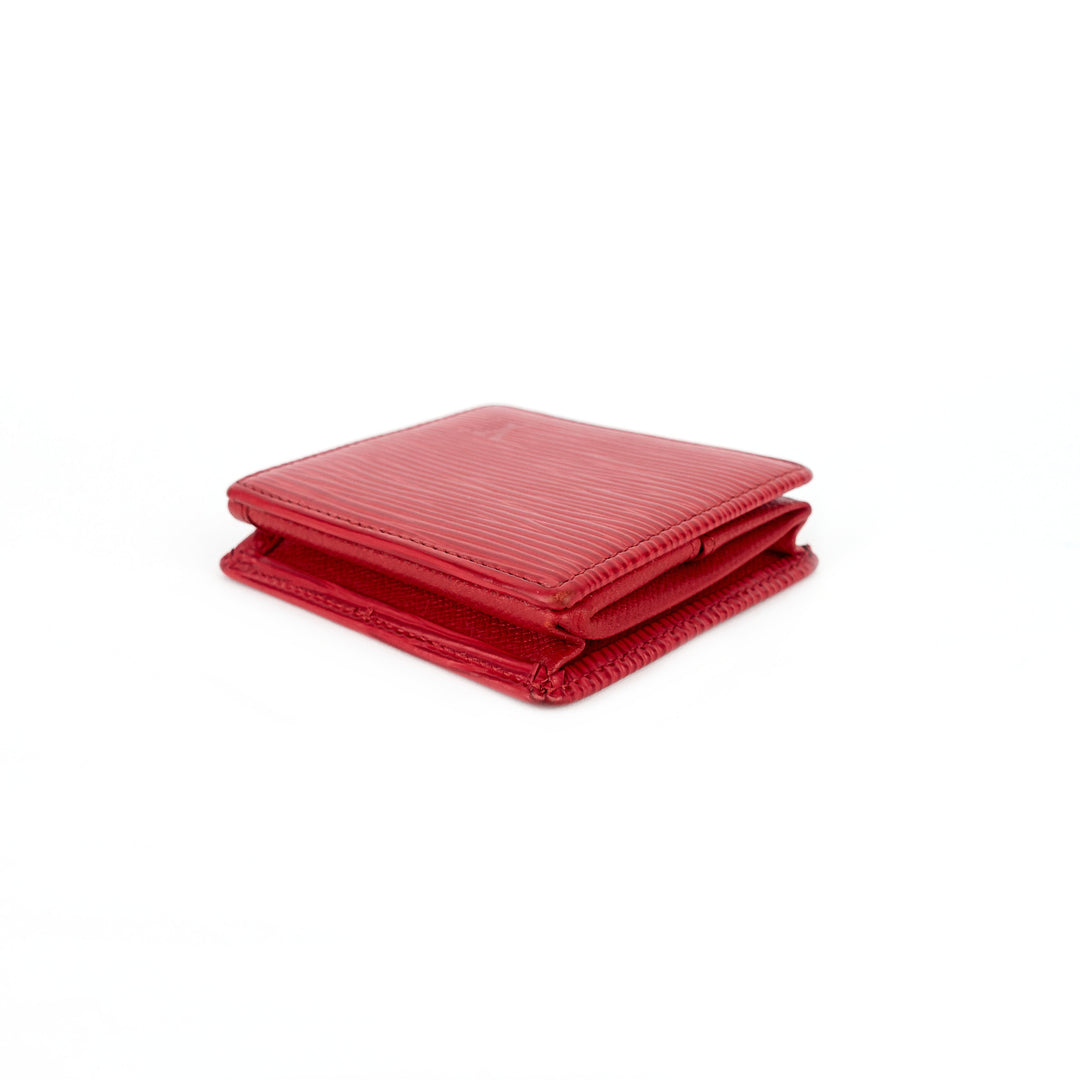 square epi leather coin pouch