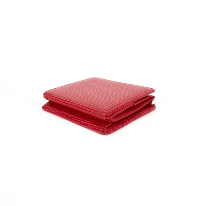 square epi leather coin pouch