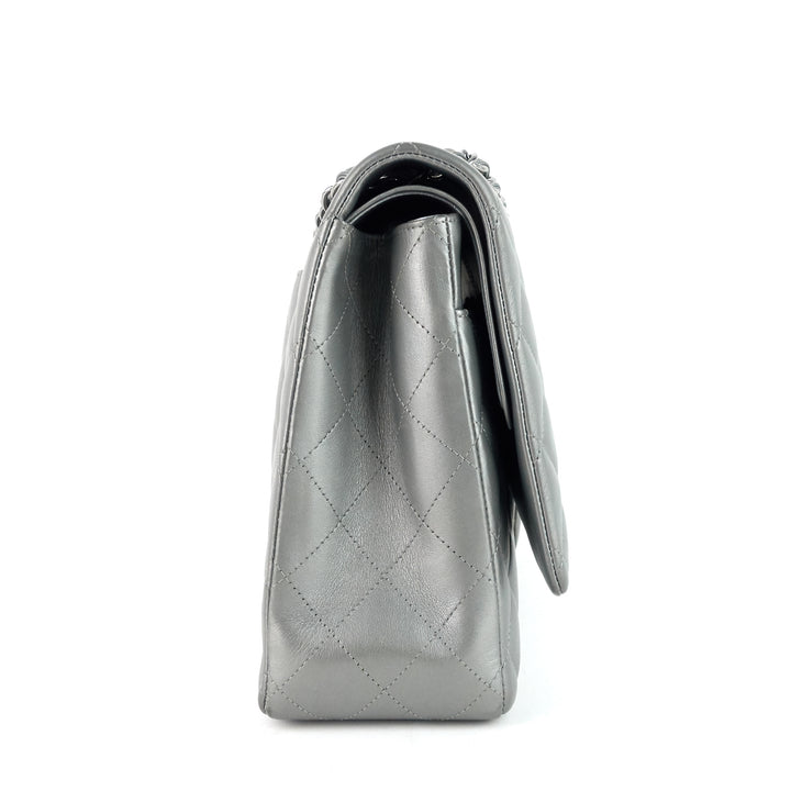 classic double flap maxi lambskin leather bag