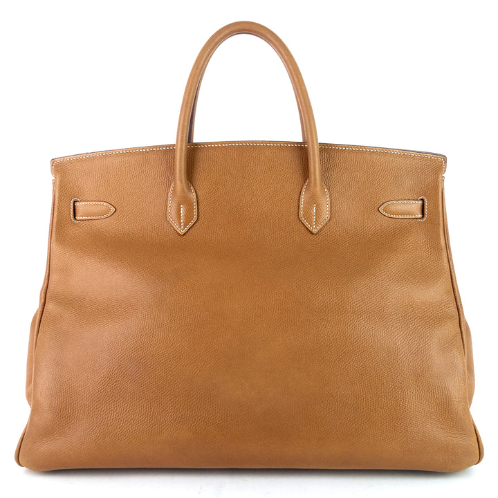 birkin 40 gold epsom leather handbag