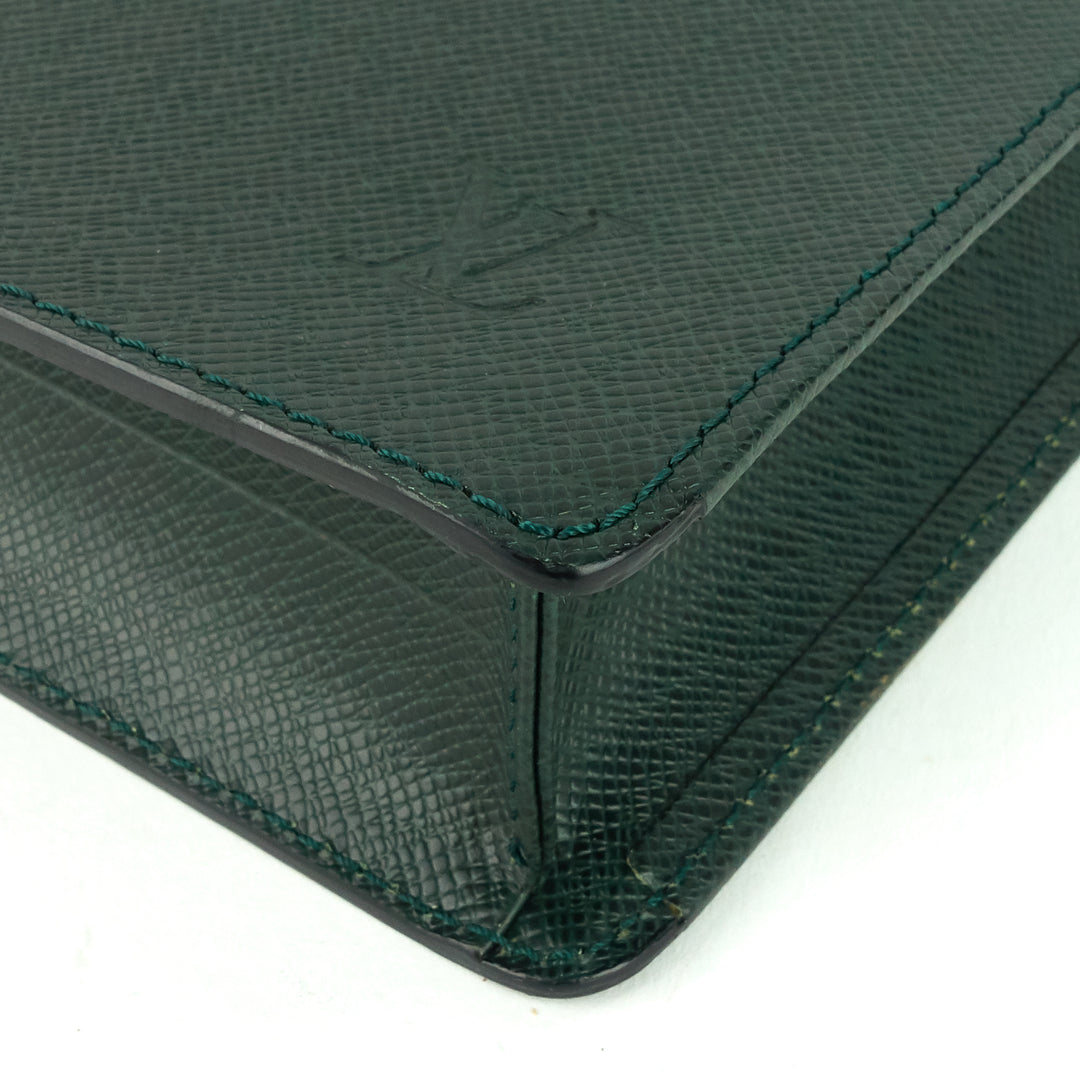 serviette kourad taiga leather briefcase bag