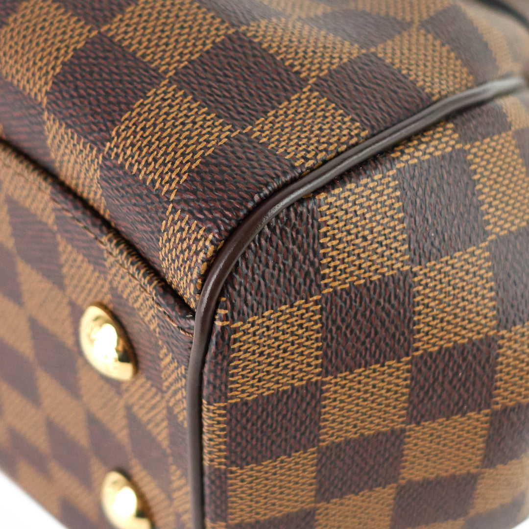 trevi pm damier ebene canvas bag