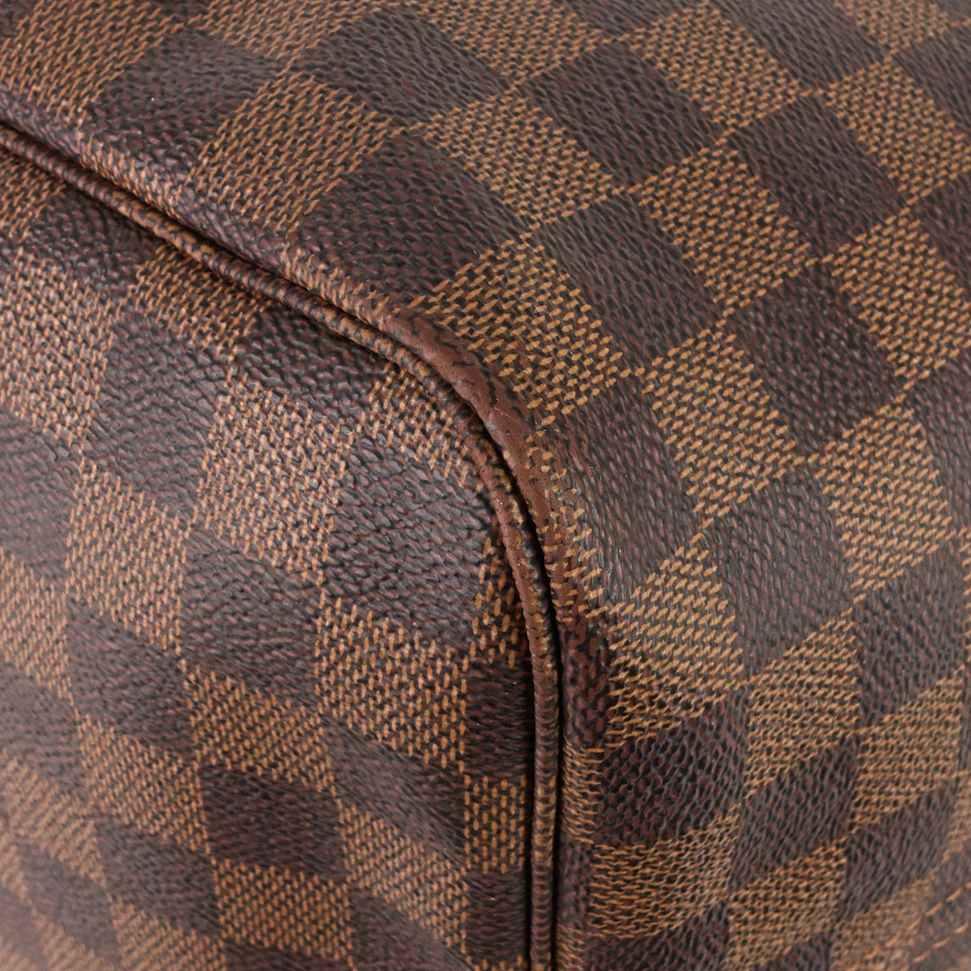 neverfull gm damier ebene canvas tote bag