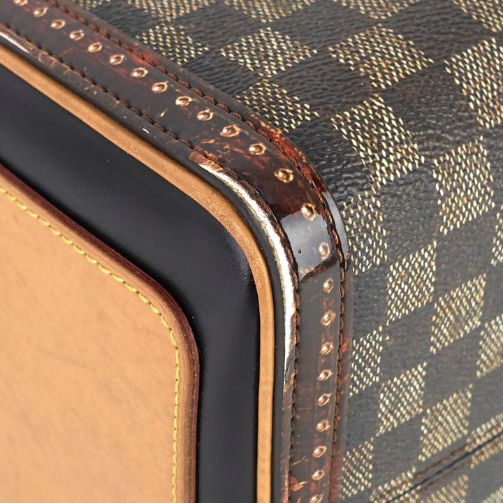 speedy noir 25 bandoulière time trunk coated canvas bag