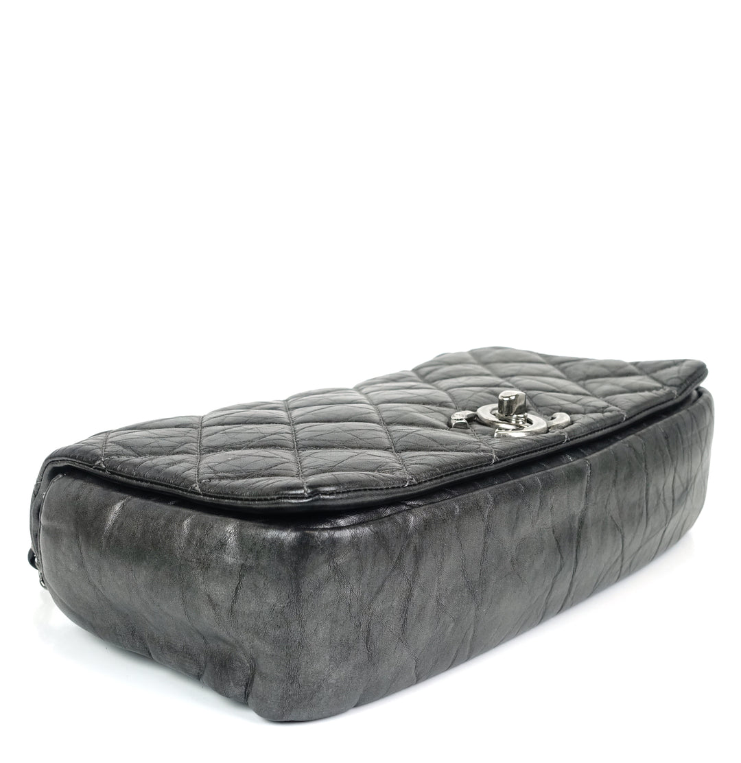 pondichery flap small aged calf leather bag
