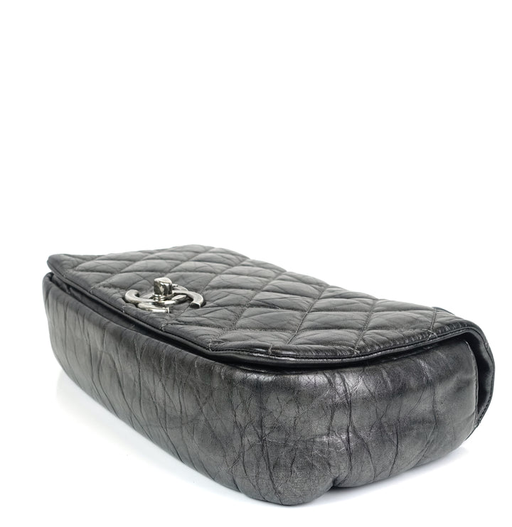 pondichery flap small aged calf leather bag