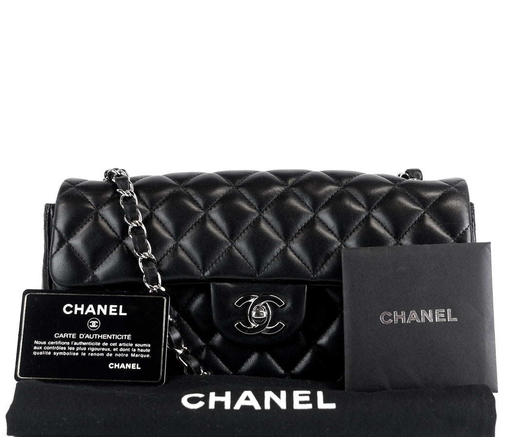 single flap lambskin leather bag