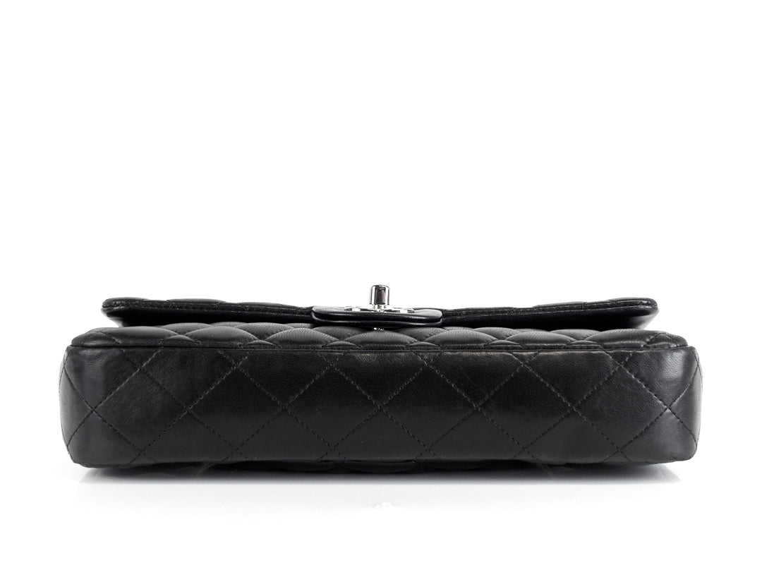 single flap lambskin leather bag