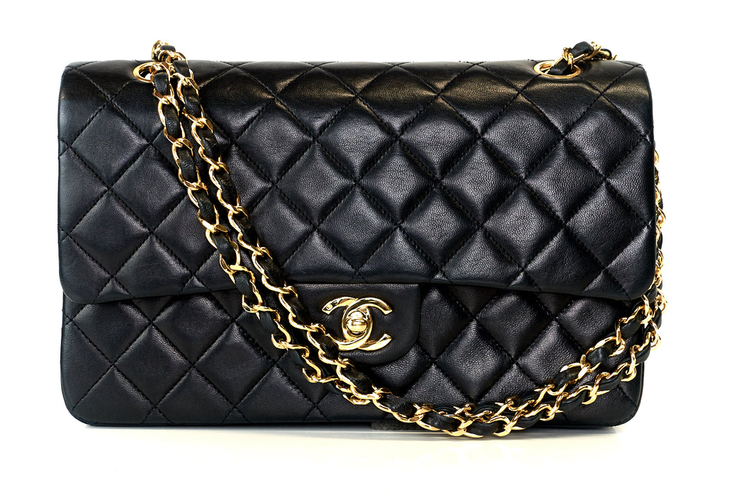 classic double flap lambskin leather medium special edition bag
