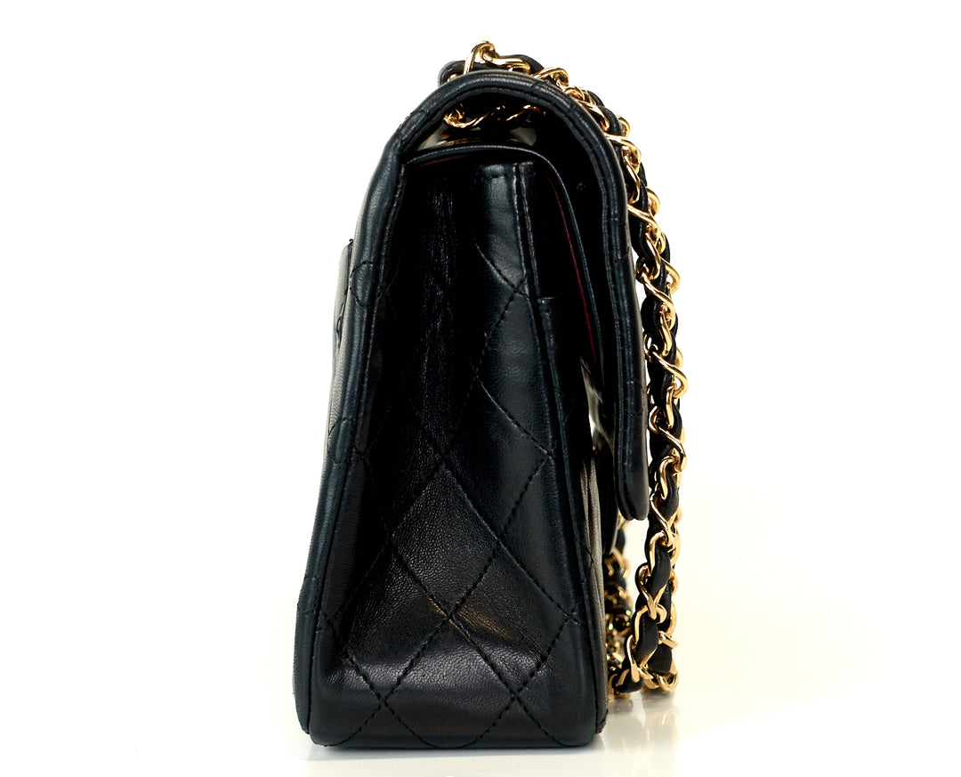 classic double flap lambskin leather medium special edition bag